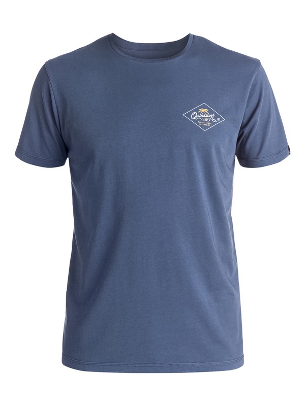 quiksilver, Volcano - Tee-Shirt, NIGHTSHADOW BLUE (bpt0) 0 Volcano - Tee-Shirt Bleu EQYZT03944 Quiksilver