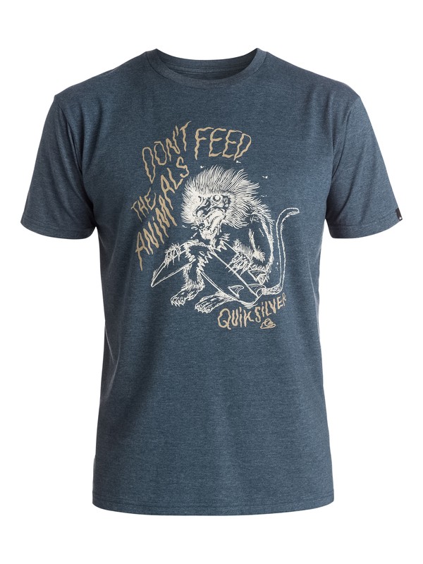 quiksilver, Heather Baboon Trouble - Tee-Shirt, DARK DENIM HEATHER (brqh) 0 Heather Baboon Trouble - Tee-Shirt EQYZT03947 Quiksilver