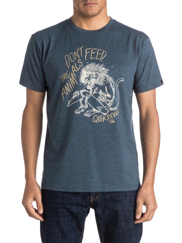 quiksilver, Heather Baboon Trouble - Tee-Shirt, DARK DENIM HEATHER (brqh) 0 Heather Baboon Trouble - Tee-Shirt EQYZT03947 Quiksilver
