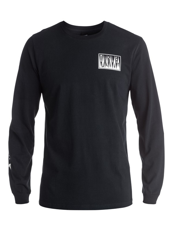 quiksilver, PM Afro Logo - Tee-Shirt à manches longues, BLACK (kvj0) 0 PM Afro Logo - Tee-Shirt à manches longues EQYZT03952 Quiksilver