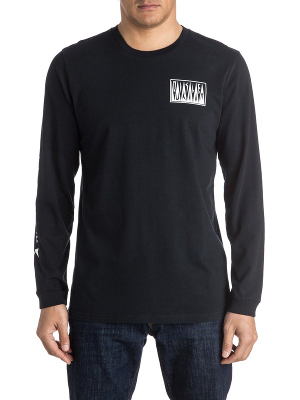 quiksilver, PM Afro Logo - Tee-Shirt à manches longues, BLACK (kvj0) 0 PM Afro Logo - Tee-Shirt à manches longues EQYZT03952 Quiksilver
