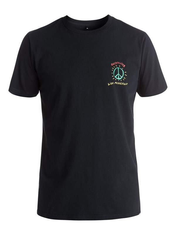 quiksilver, Live Peacefully - Tee-Shirt, BLACK (kvj0) 0 Live Peacefully - Tee-Shirt EQYZT03954 Quiksilver