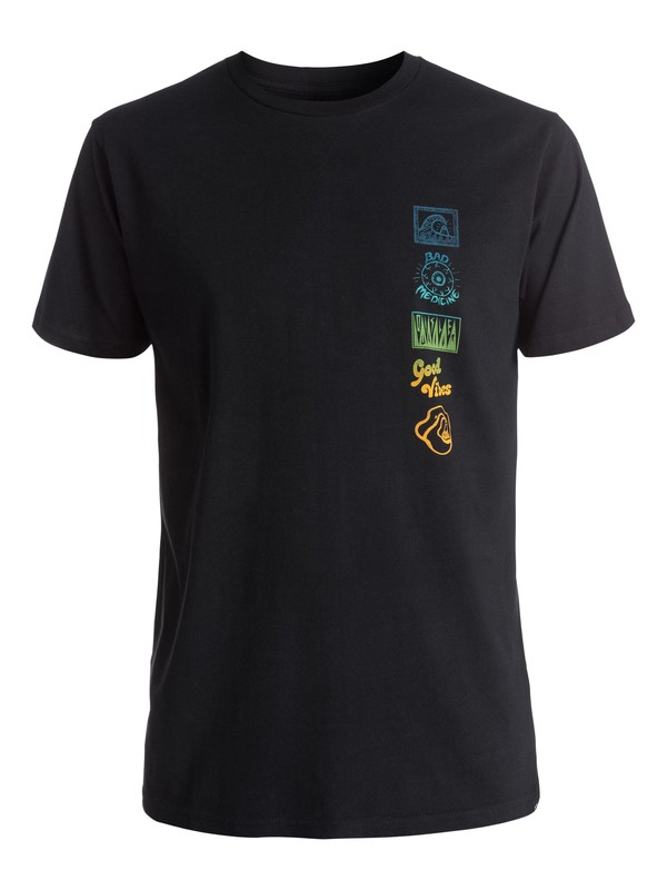 quiksilver, AM Side Track - Tee-Shirt, BLACK (kvj0) 0 AM Side Track - Tee-Shirt Noir EQYZT03966 Quiksilver