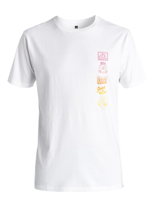 quiksilver, AM Side Track - Tee-Shirt, WHITE (wbb0) 0 AM Side Track - Tee-Shirt Blanc EQYZT03966 Quiksilver