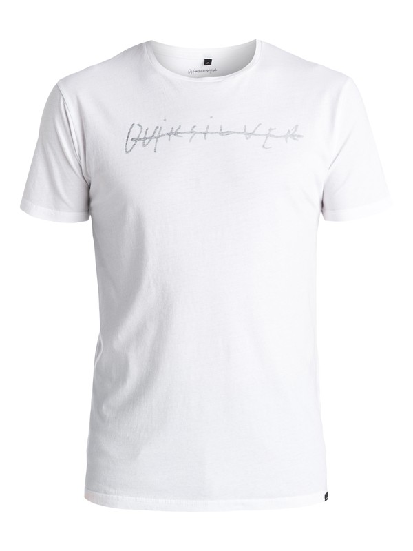 quiksilver, Logo Quik Signature - Tee-Shirt, WHITE (wbb0) 0 Logo Quik Signature - Tee-Shirt Blanc EQYZT03974 Quiksilver