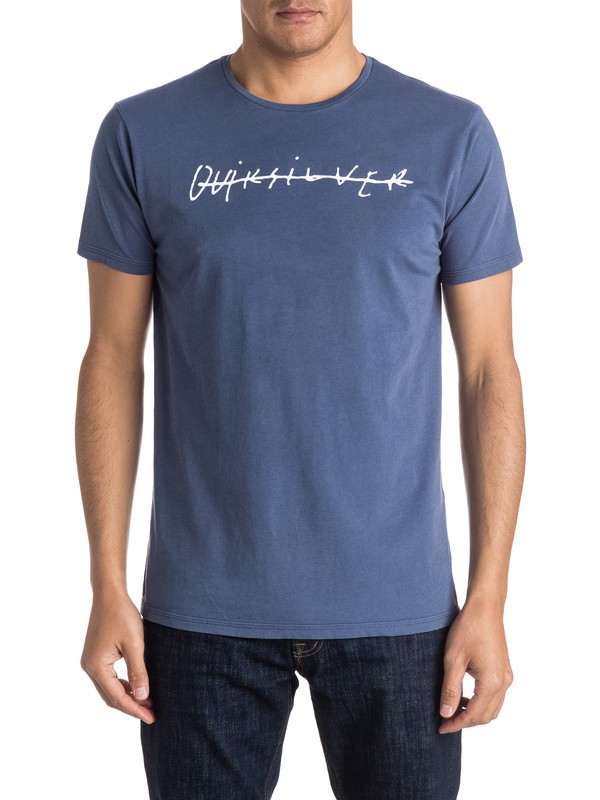 quiksilver, Logo Quik Signature - Tee-Shirt, NIGHTSHADOW BLUE (bpt0) 0 Logo Quik Signature - Tee-Shirt EQYZT03974 Quiksilver