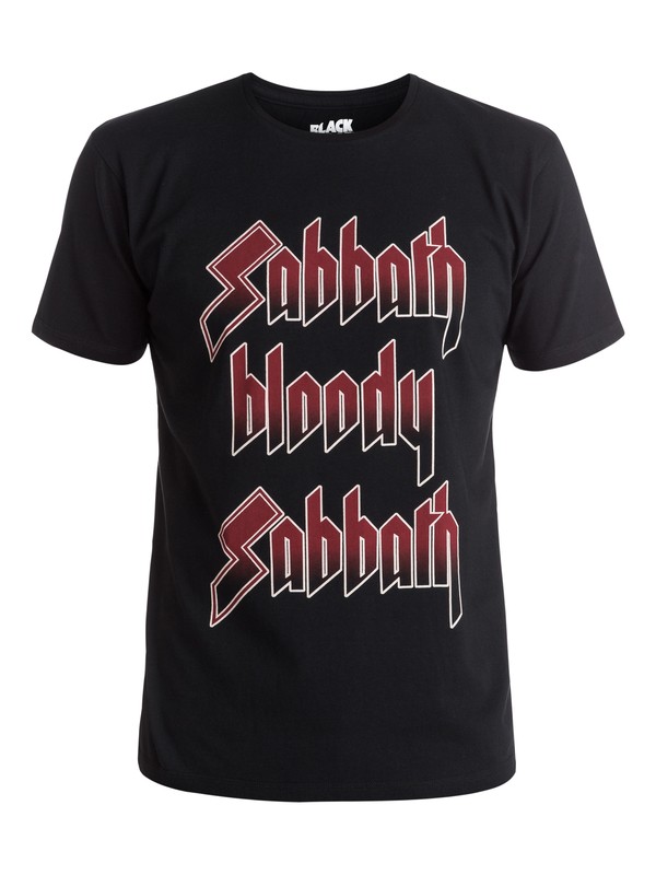 quiksilver, Quiksilver Music Collab Sabbath Bloody Sabbath - Tee-shirt, BLACK (kvj0) 0 Quiksilver Music Collab Sabbath Bloody Sabbath - Tee-shirt Noir EQYZT04133 Quiksilver