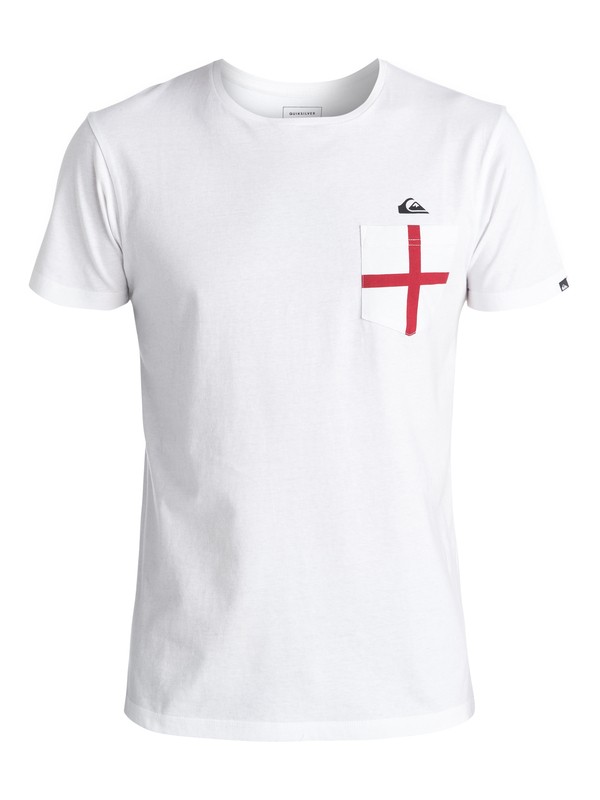 quiksilver, English Team - Tee-shirt, WHITE (wbb0) 0 English Team - Tee-shirt EQYZT04195 Quiksilver