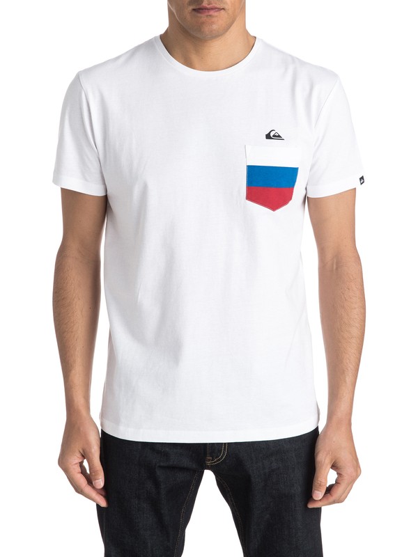 quiksilver, Russian Team - Tee-shirt, WHITE (wbb0) 0 Russian Team - Tee-shirt EQYZT04201 Quiksilver