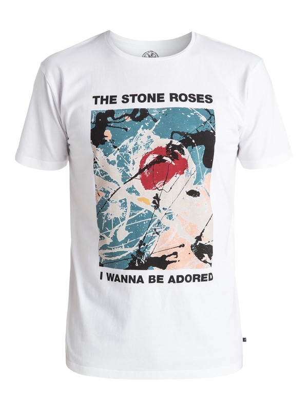quiksilver, Stone Roses Adored - Tee-Shirt, WHITE (wbb0) 0 Stone Roses Adored - Tee-Shirt EQYZT04207 Quiksilver