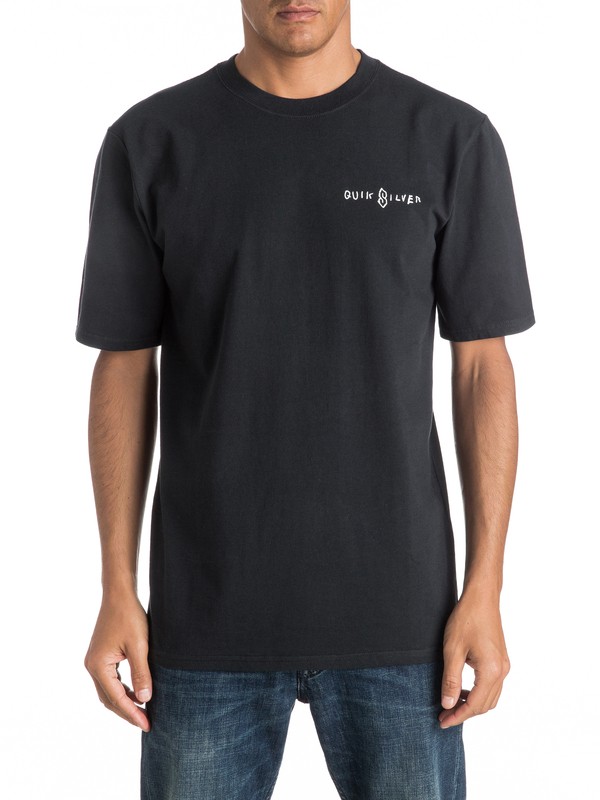quiksilver, Scribble Tee, BLACK (kvj0) 0 Scribble Tee EQYZT04275 Quiksilver