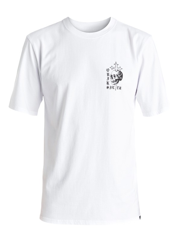 quiksilver, Skull Cross - Tee-Shirt, WHITE (wbb0) 0 Skull Cross - Tee-Shirt Blanc EQYZT04277 Quiksilver