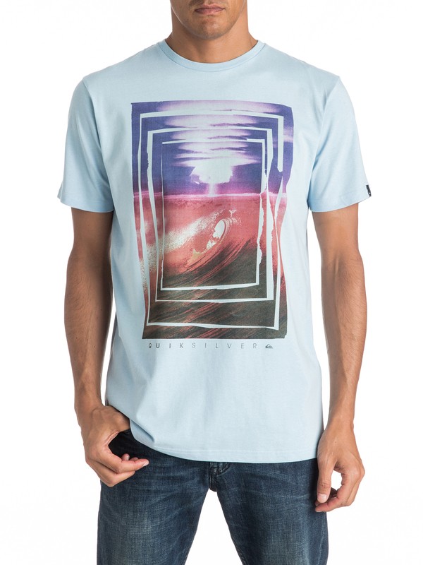 quiksilver, Classic Bomb Sets - Tee-Shirt, ANGEL FALLS (bfg0) 0 Classic Bomb Sets - Tee-Shirt Bleu EQYZT04281 Quiksilver