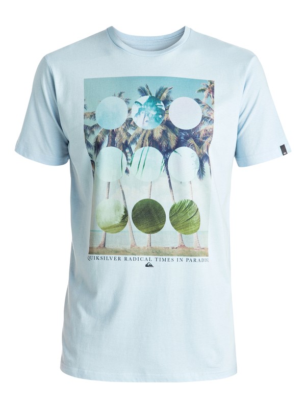quiksilver, Classic Lost Paradise - Tee-Shirt, ANGEL FALLS (bfg0) 0 Classic Lost Paradise - Tee-Shirt Bleu EQYZT04282 Quiksilver