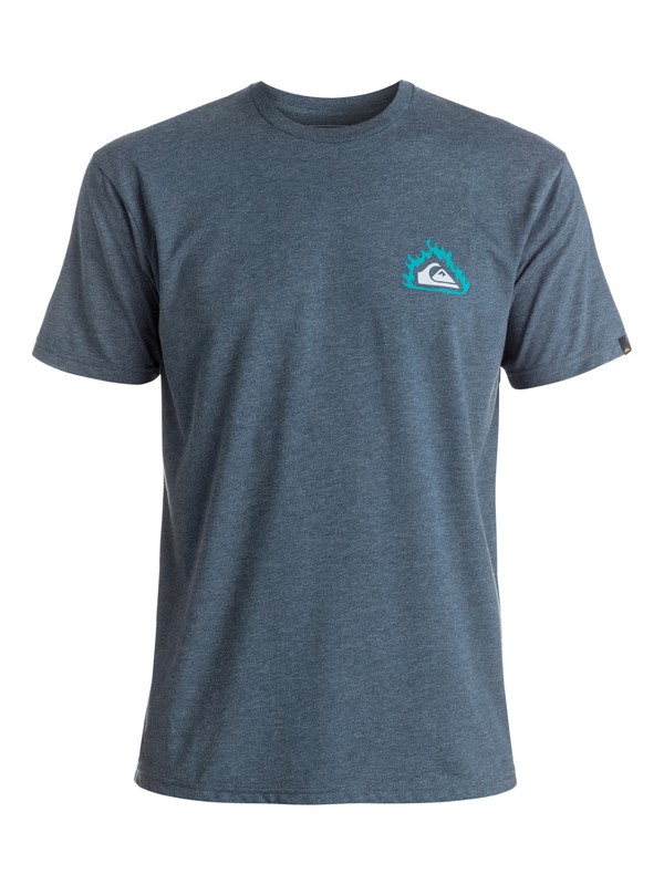 quiksilver, Heather Hell Tentation - Tee-Shirt, DARK DENIM HEATHER (brqh) 0 Heather Hell Tentation - Tee-Shirt Bleu EQYZT04286 Quiksilver