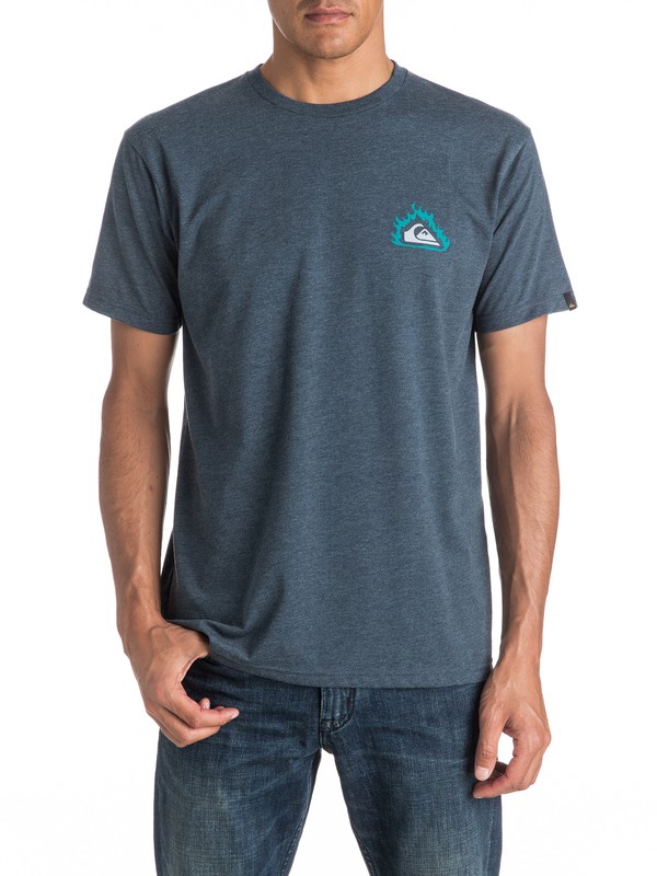 quiksilver, Heather Hell Tentation - Tee-Shirt, DARK DENIM HEATHER (brqh) 0 Heather Hell Tentation - Tee-Shirt EQYZT04286 Quiksilver