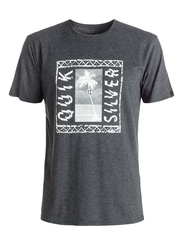 quiksilver, Slub Jazzy - Tee-Shirt, CHARCOAL HEATHER (ktah) 0 Slub Jazzy - Tee-Shirt Noir EQYZT04291 Quiksilver