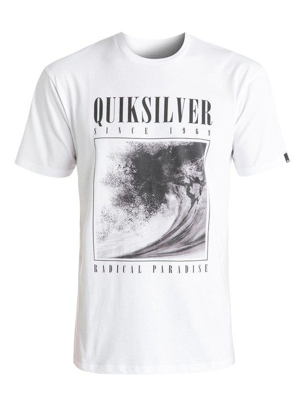 quiksilver, Classic Both Sides - Tee-Shirt, WHITE (wbb0) 0 Classic Both Sides - Tee-Shirt Blanc EQYZT04303 Quiksilver