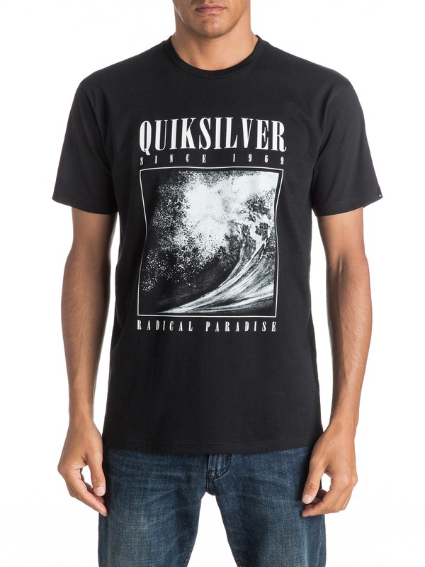 quiksilver, Classic Both Sides - Tee-Shirt, BLACK (kvj0) 0 Classic Both Sides - Tee-Shirt EQYZT04303 Quiksilver
