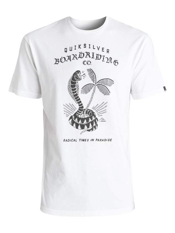 quiksilver, Classic Off The Block - Tee-Shirt, WHITE (wbb0) 0 Classic Off The Block - Tee-Shirt Blanc EQYZT04307 Quiksilver