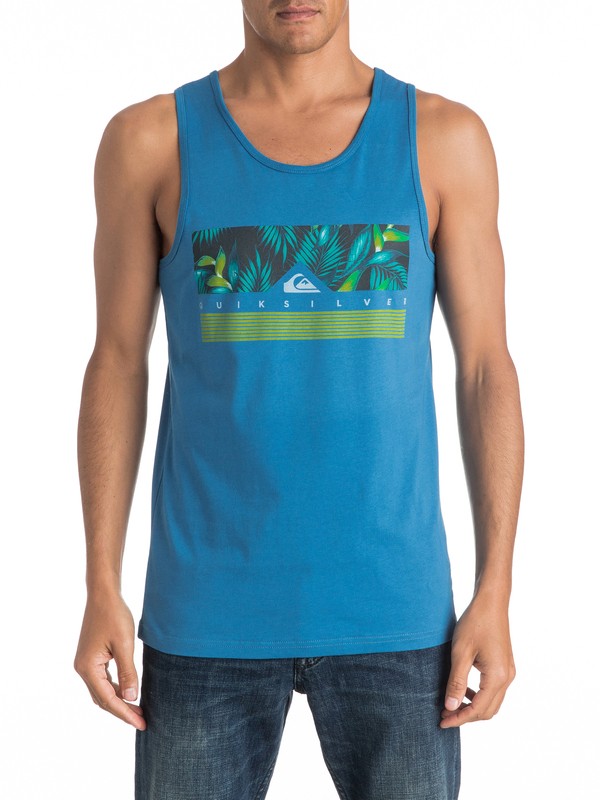 quiksilver, Classic Jungle Box - Haut sans manches, VALLARTA BLUE (byh0) 0 Classic Jungle Box - Haut sans manches EQYZT04315 Quiksilver