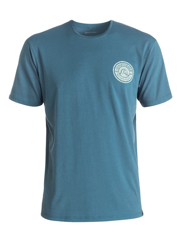 quiksilver, Garment Dye Zing Zang - Tee-Shirt, INDIAN TEAL (bqk0) 0 Garment Dye Zing Zang - Tee-Shirt Bleu EQYZT04329 Quiksilver