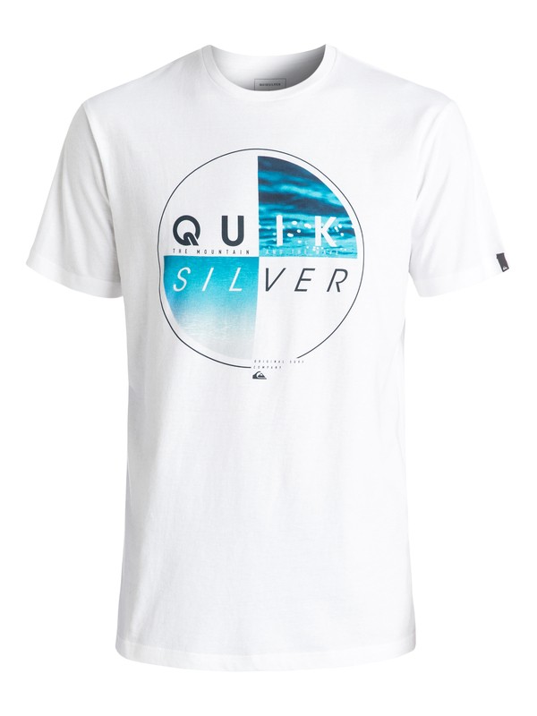 quiksilver, Футболка Classic Blazed, WHITE (wbb0) 0 Футболка Classic Blazed Белый EQYZT04330 Quiksilver
