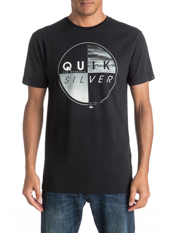 quiksilver, Футболка Classic Blazed, BLACK (kvj0) 0 Футболка Classic Blazed Черный EQYZT04330 Quiksilver