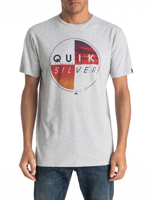 quiksilver, Футболка Classic Blazed, ATHLETIC HEATHER (sgrh) 0 Футболка Classic Blazed Серый EQYZT04330 Quiksilver