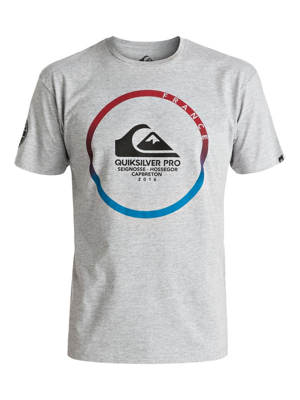 quiksilver, QS Pro France 2016 - Tee-Shirt, ATHLETIC HEATHER (sgrh) 0 QS Pro France 2016 - Tee-Shirt EQYZT04425 Quiksilver
