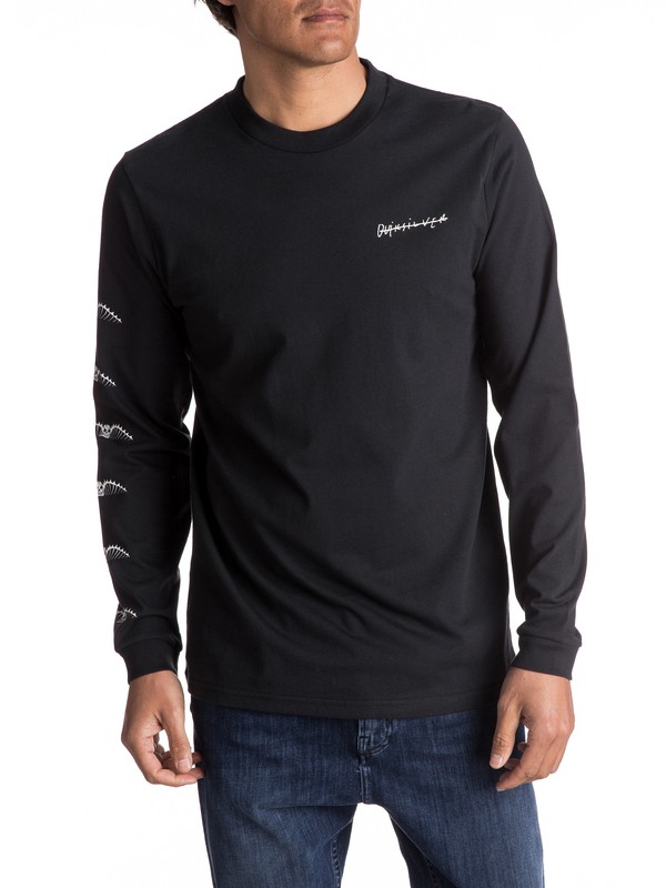 quiksilver, Malibu Motion - T Shirt à manches longues, BLACK (kvj0) 0 Malibu Motion - T Shirt à manches longues Noir EQYZT04470 Quiksilver