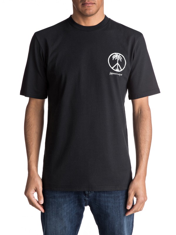 quiksilver, Peace On The Beach - Tee-Shirt, BLACK (kvj0) 0 Peace On The Beach - Tee-Shirt EQYZT04475 Quiksilver