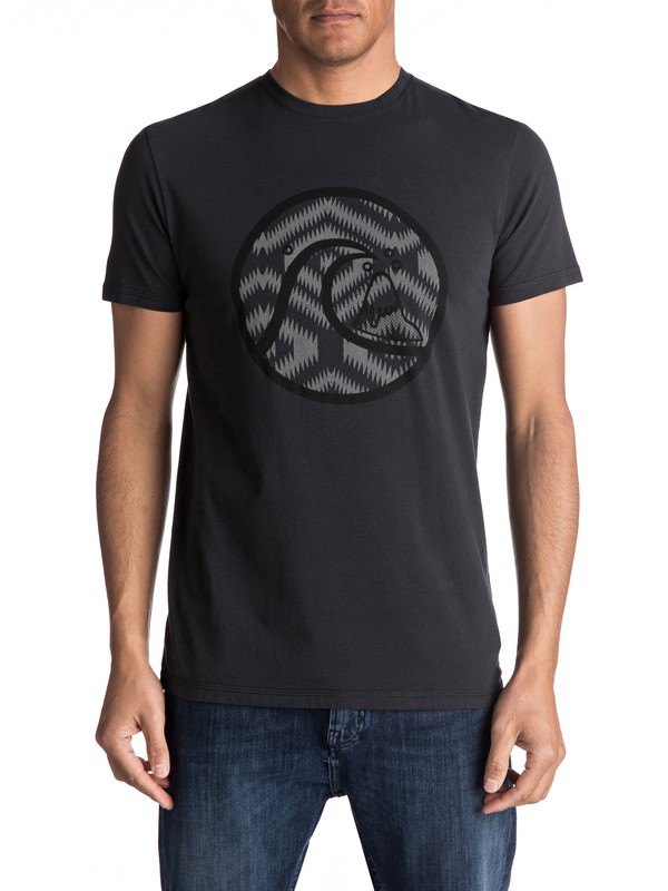 quiksilver, Neon Smog - Tee-Shirt, TARMAC (kta0) 0 Neon Smog - Tee-Shirt Noir EQYZT04490 Quiksilver