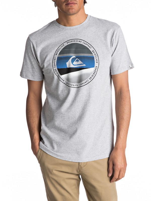 quiksilver, Classic Last Tree - Maglietta, ATHLETIC HEATHER (sgrh) 0 Classic Last Tree - Maglietta Gray EQYZT04498 Quiksilver