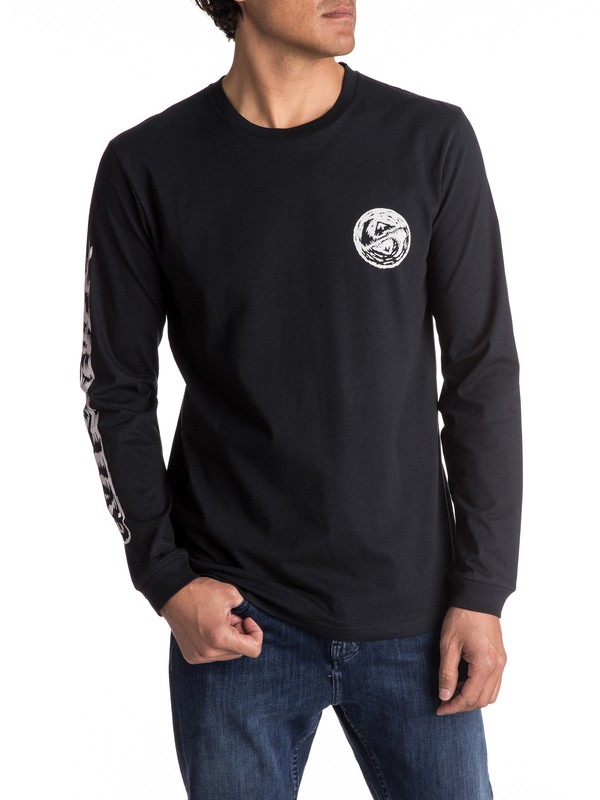 quiksilver, Bad Vision - T Shirt à manches longues, BLACK (kvj0) 0 Bad Vision - T Shirt à manches longues EQYZT04517 Quiksilver