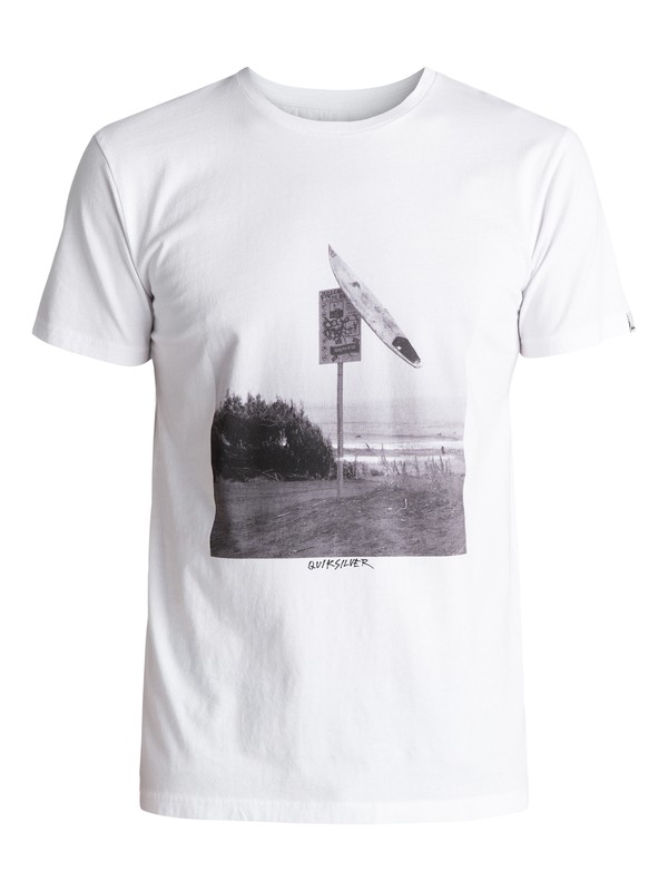 quiksilver, Premium East Smashed - T Shirt col rond, WHITE (wbb0) 0 Premium East Smashed - T Shirt col rond Blanc EQYZT04548 Quiksilver