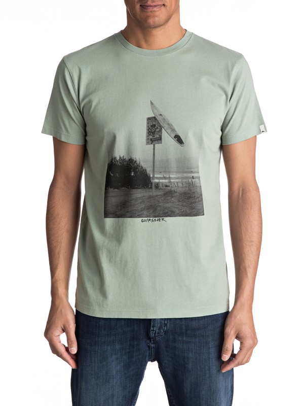 quiksilver, Premium East Smashed - T Shirt col rond, SLATE GRAY (ghr0) 0 Premium East Smashed - T Shirt col rond EQYZT04548 Quiksilver