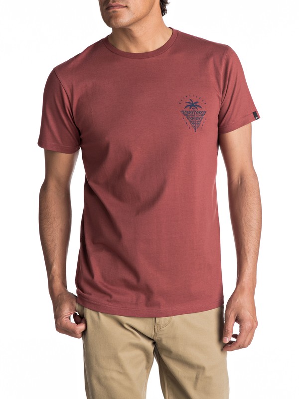 quiksilver, Sust East Palm Break - T Shirt col rond, APPLE BUTTER (cph0) 0 Sust East Palm Break - T Shirt col rond EQYZT04549 Quiksilver