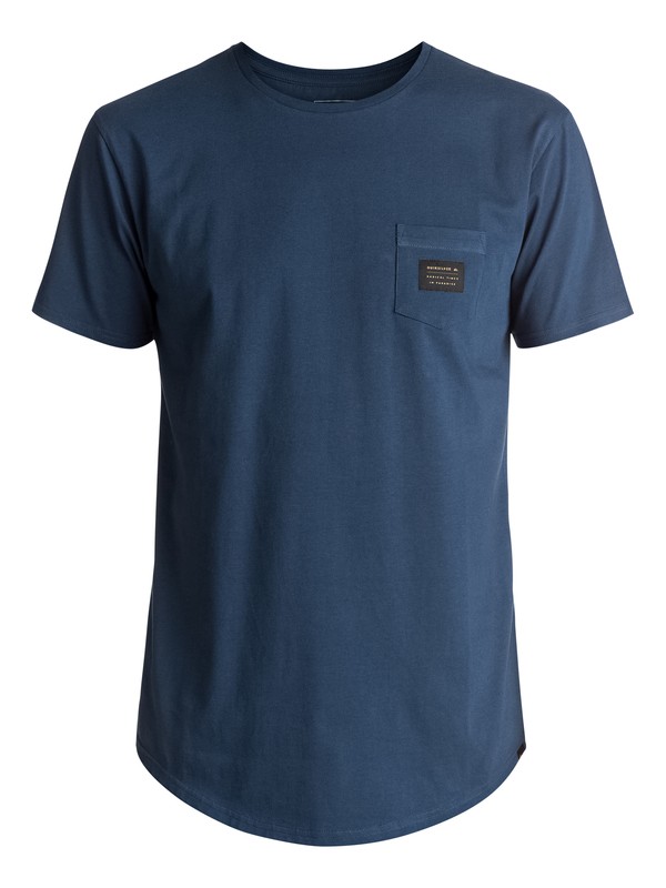 quiksilver, Scallop East Woven - T-Shirt, DARK DENIM (brq0) 0 Scallop East Woven - T-Shirt Blue EQYZT04555 Quiksilver