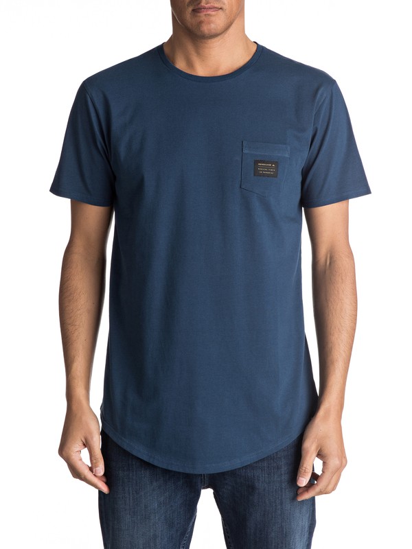 quiksilver, Scallop East Woven - T Shirt, DARK DENIM (brq0) 0 Scallop East Woven - T Shirt EQYZT04555 Quiksilver