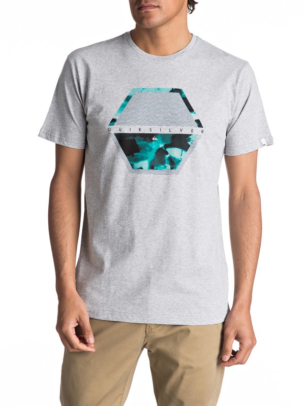 quiksilver, Classic Comfort Place - Maglietta, ATHLETIC HEATHER (sgrh) 0 Classic Comfort Place - Maglietta Gray EQYZT04563 Quiksilver