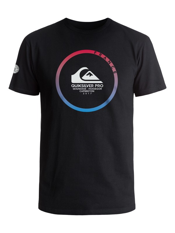 quiksilver, Quik Pro France Tee 2017 - T-Shirt, BLACK (kvj0) 0 Quik Pro France Tee 2017 - T-Shirt EQYZT04611 Quiksilver