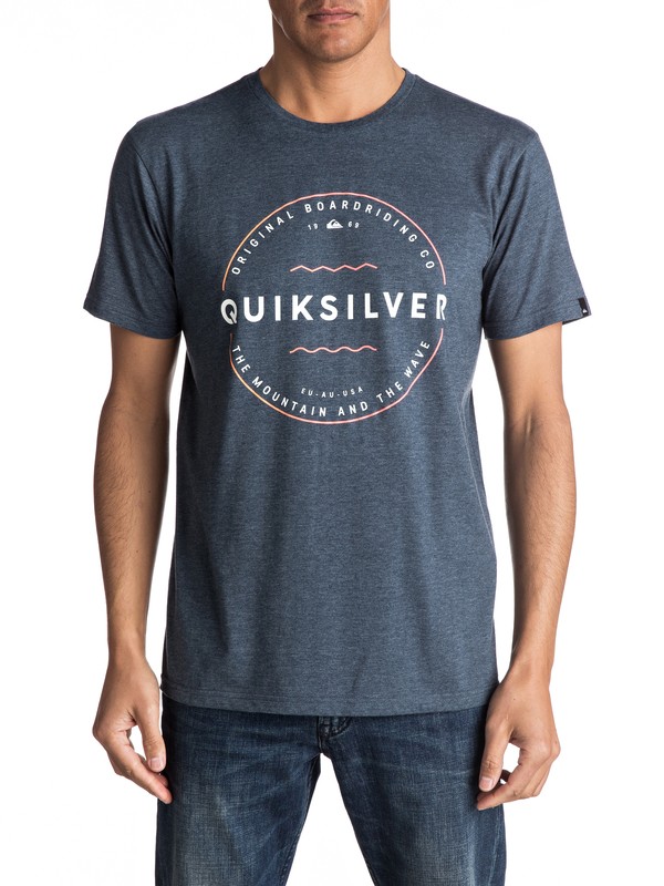 quiksilver, Zone Out - Tee-Shirt, DARK DENIM HEATHER (brqh) 0 Zone Out - Tee-Shirt EQYZT04705 Quiksilver