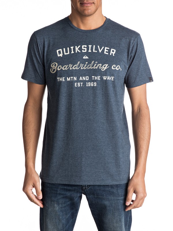 quiksilver, T Street - Tee-Shirt, DARK DENIM HEATHER (brqh) 0 T Street - Tee-Shirt EQYZT04709 Quiksilver