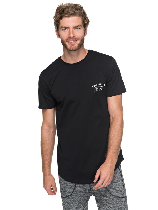 quiksilver, Scallop Spacer Facer - T Shirt col rond, BLACK (kvj0) 0 Scallop Spacer Facer - T Shirt col rond Noir EQYZT04744 Quiksilver