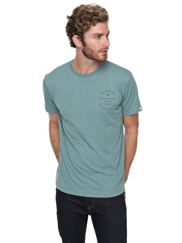 quiksilver, Dome Speak - T shirt de sport, TRELLIS (bkw0) 0 Dome Speak - T shirt de sport Bleu EQYZT04747 Quiksilver