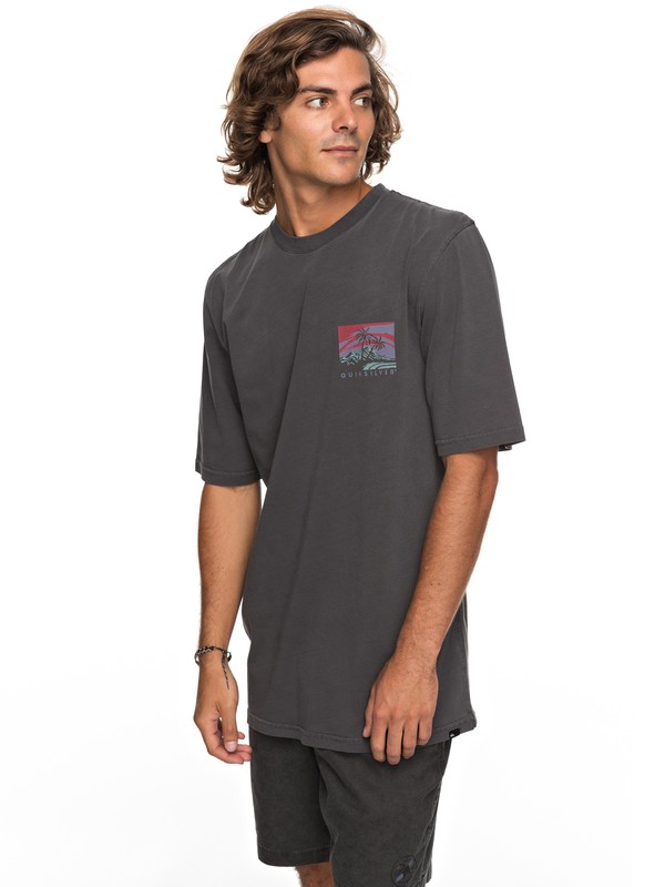 quiksilver, Durable La Rhune Tee, TARMAC (kta0) 0 Durable La Rhune Tee Black EQYZT04758 Quiksilver