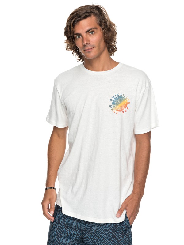 quiksilver, Rocky Rights Tee, SNOW WHITE (wbk0) 0 Rocky Rights Tee White EQYZT04766 Quiksilver