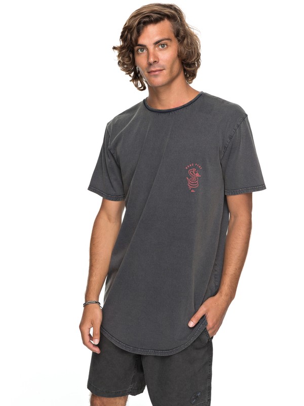 quiksilver, Scallop Board Fusion Tee, BLACK (kvj0) 0 Scallop Board Fusion Tee Black EQYZT04768 Quiksilver