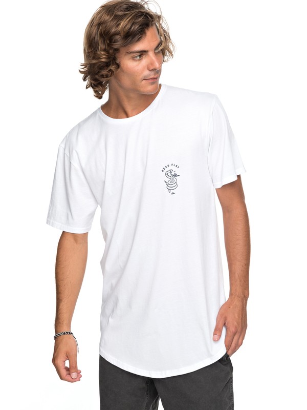 quiksilver, Scallop Board Fusion Tee, WHITE (wbb0) 0 Scallop Board Fusion Tee White EQYZT04768 Quiksilver